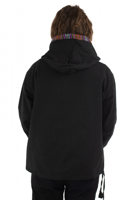Hanorac ethnic din bumbac subtire - Blue [3]