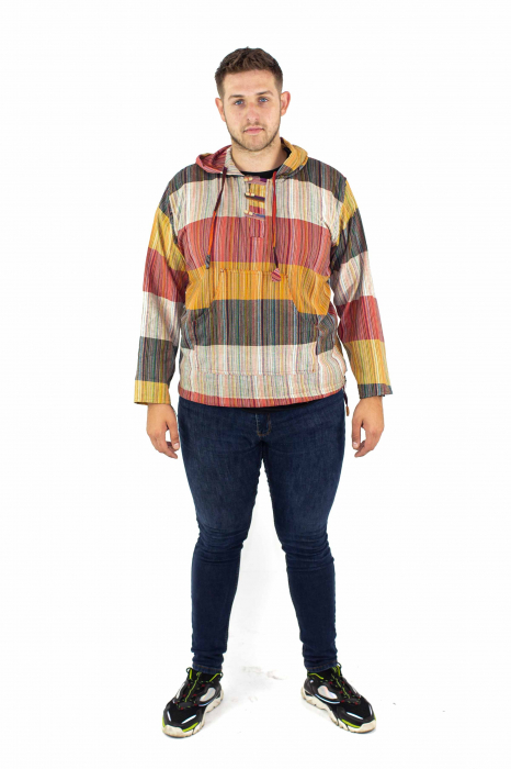 Hanorac lejer cu nasturi din lemn - Multicolor Deschis [3]