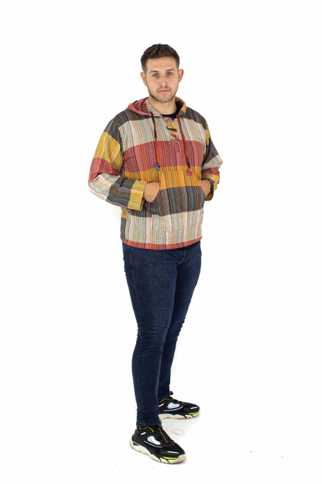 Hanorac lejer cu nasturi din lemn - Multicolor Deschis [4]