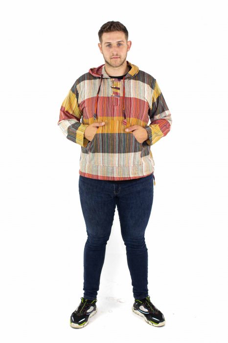 Hanorac lejer cu nasturi din lemn - Multicolor Deschis [2]