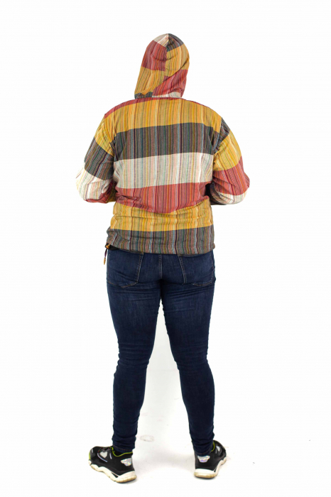 Hanorac lejer cu nasturi din lemn - Multicolor Deschis [5]