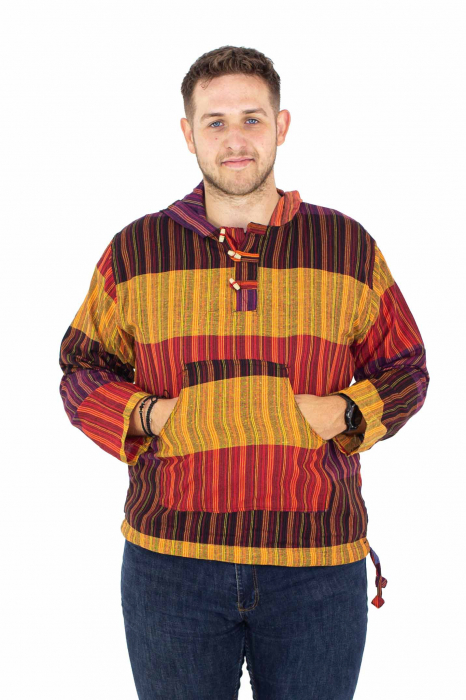 Hanorac lejer cu nasturi din lemn - Multicolor [3]