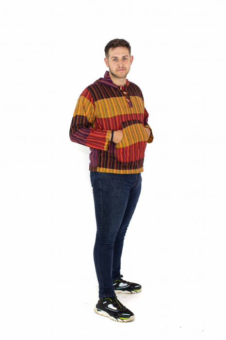 Hanorac lejer cu nasturi din lemn - Multicolor [10]