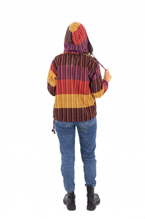 Hanorac lejer cu nasturi din lemn - Multicolor [7]