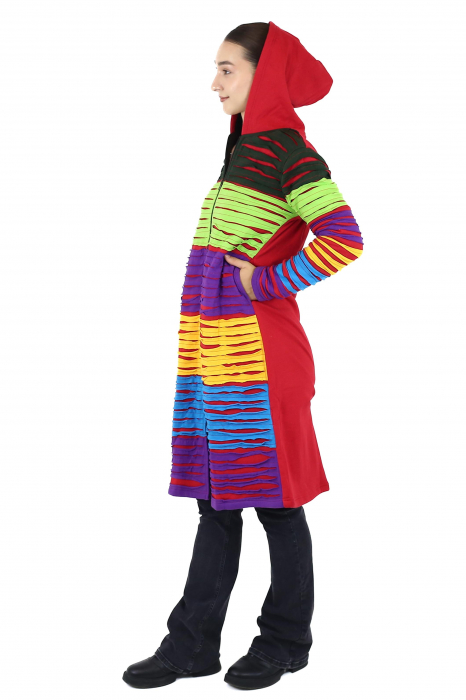 Hanorac lung razor cut captusit cu polar - Unicat_6 [2]