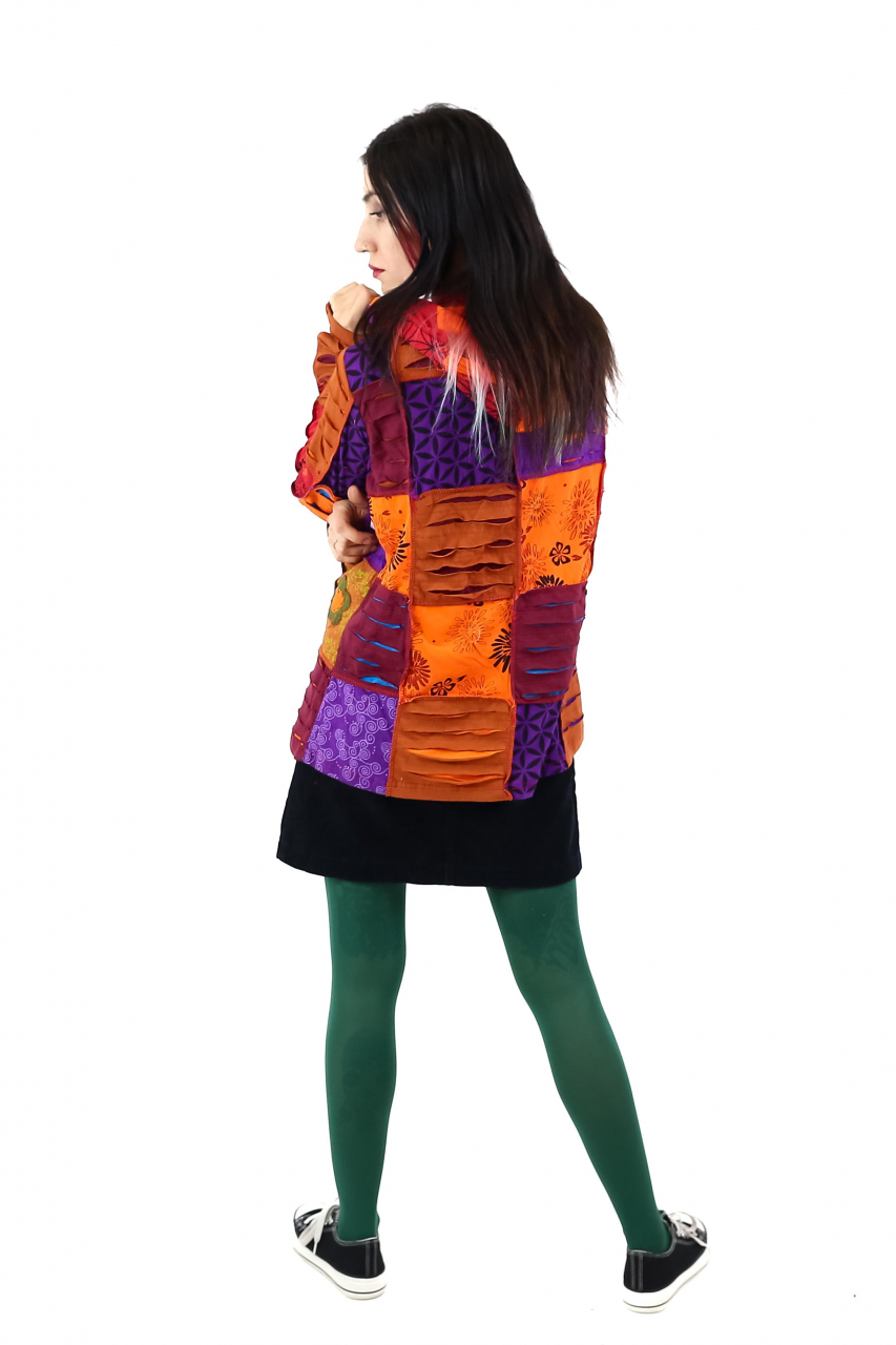 Hanorac patch unicat - Mov - Marimea XL [3]