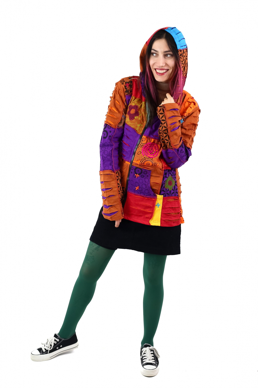 Hanorac patch unicat - Mov - Marimea XXL [4]