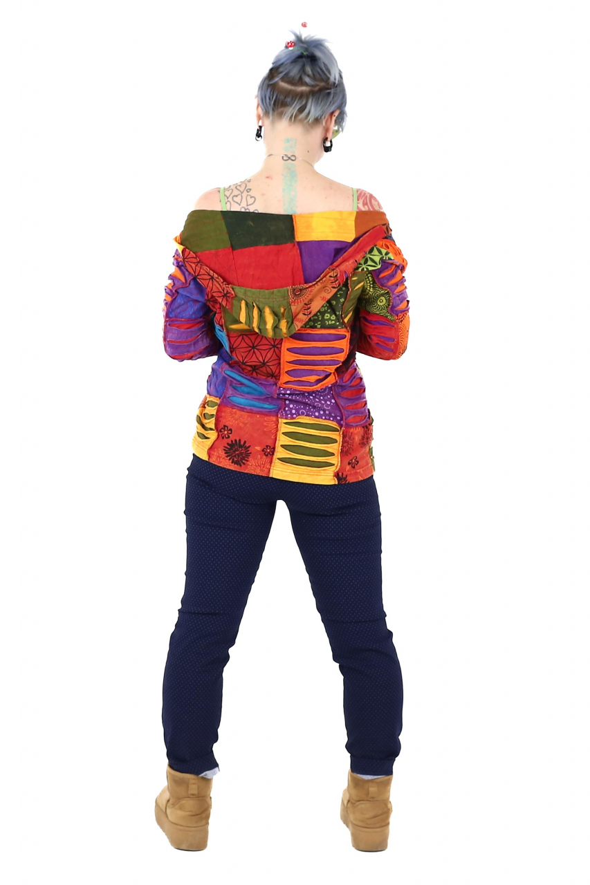 Hanorac patch unicat - Multicolor - Marimea L [4]