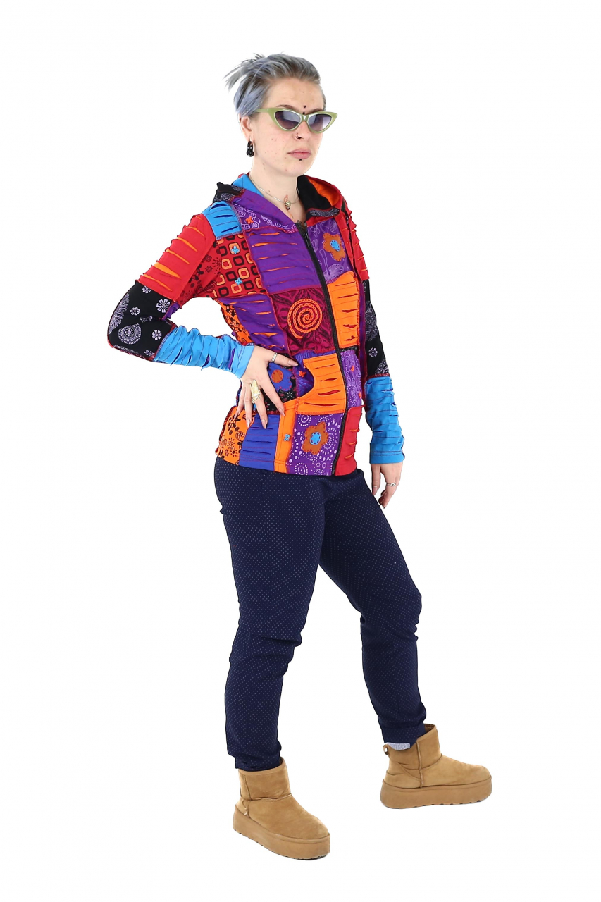 Hanorac patch unicat - Multicolor - Marimea S [3]