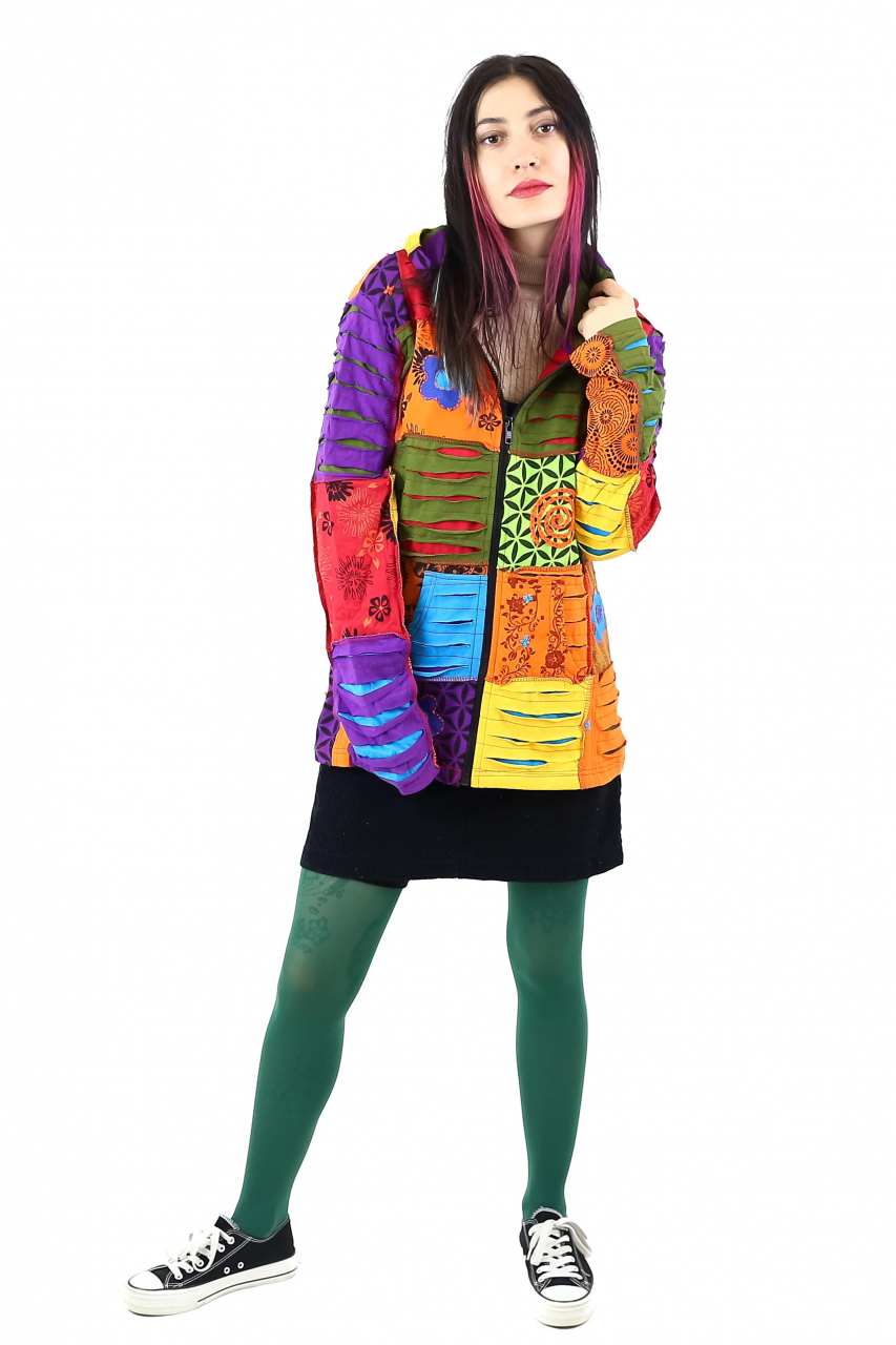 Hanorac patch unicat - Verde - Marimea XL [2]