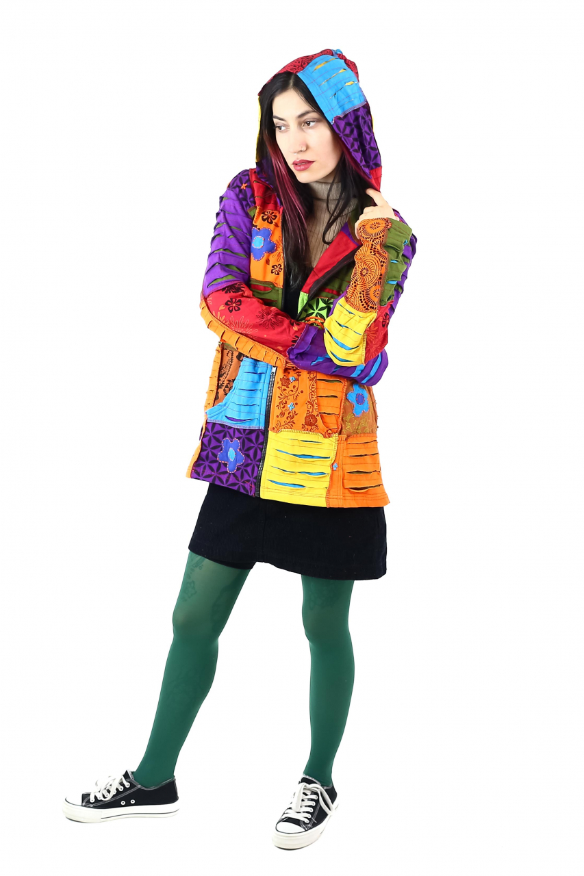 Hanorac patch unicat - Verde - Marimea XL [3]