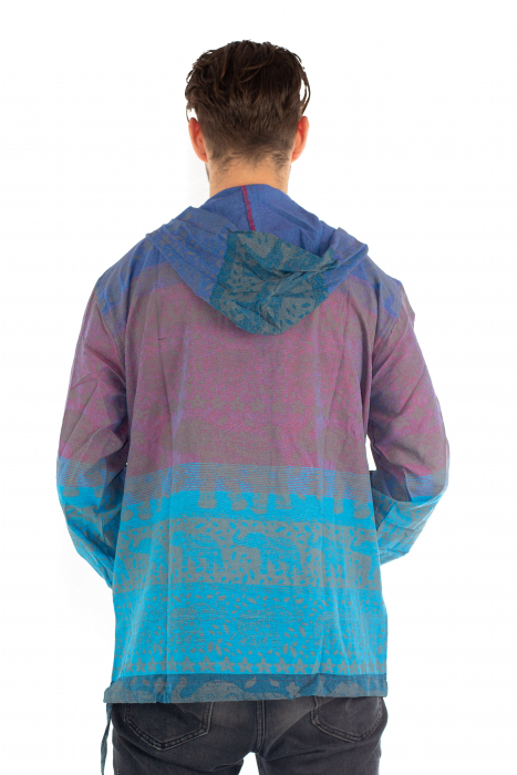 Hanorac lejer - Namaste Elephant - Albastru [4]