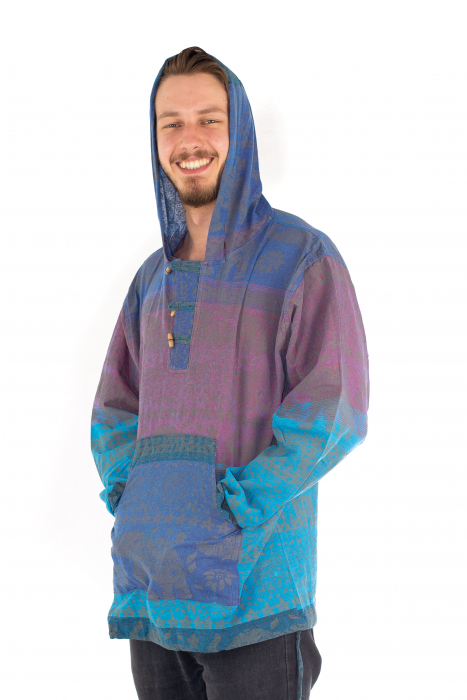 Hanorac lejer - Namaste Elephant - Albastru [6]