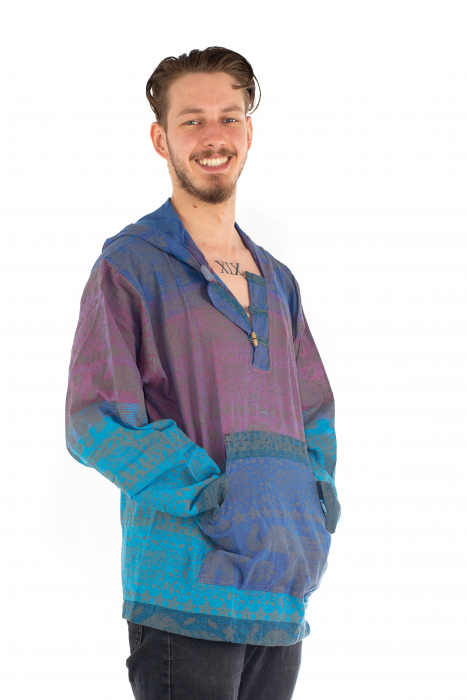 Hanorac lejer - Namaste Elephant - Albastru [3]