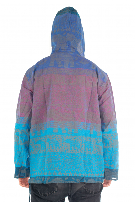 Hanorac lejer - Namaste Elephant - Albastru [5]