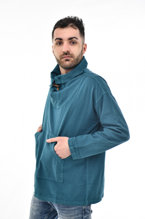 Hanorac soft cotton cu marsupiu - Lime [3]