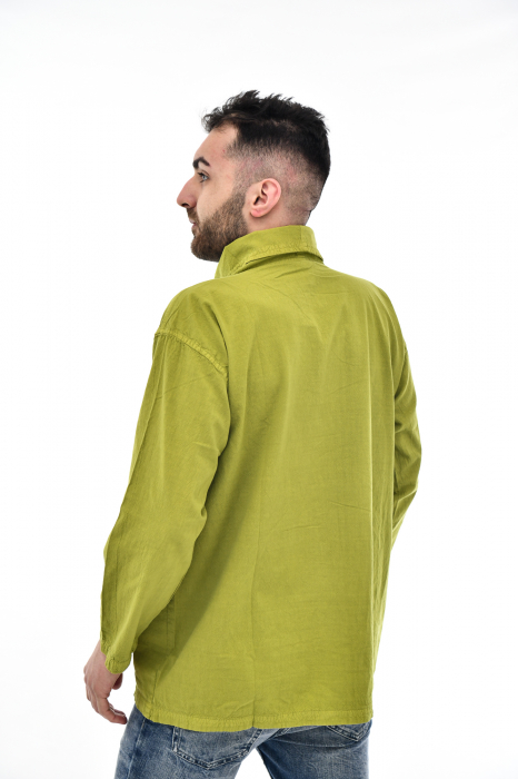 Hanorac soft cotton cu marsupiu - Lime [6]