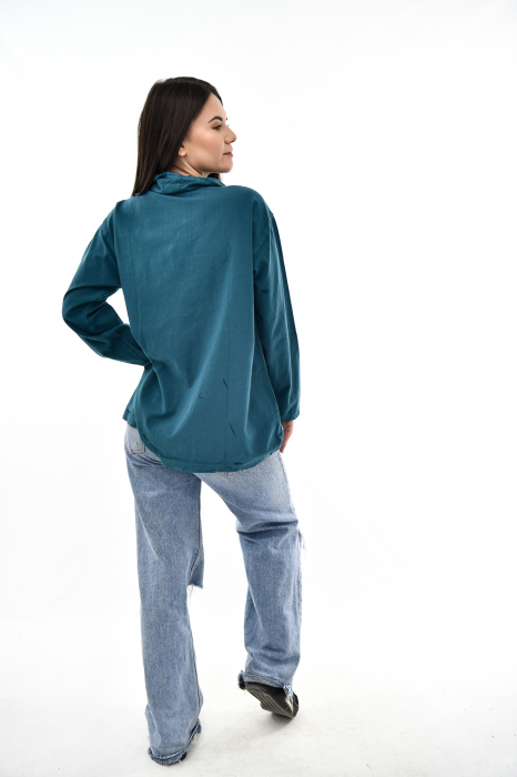Hanorac soft cotton cu marsupiu - Lime [10]