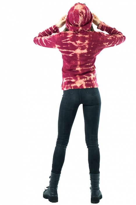 Hanorac Tie Dye - Caramiziu [4]