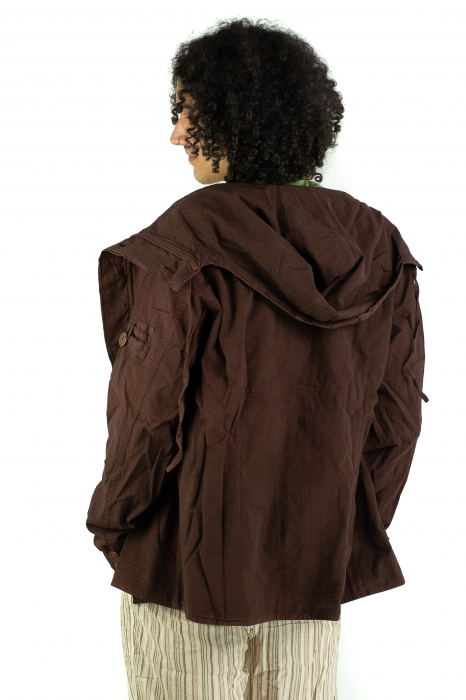 Jacheta barbateasca din bumbac - Brown [9]