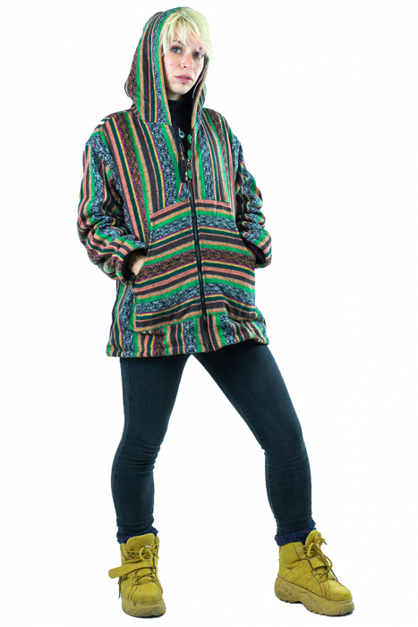 Jacheta cu fermoar si nasturi multicolora - Model 1 [4]