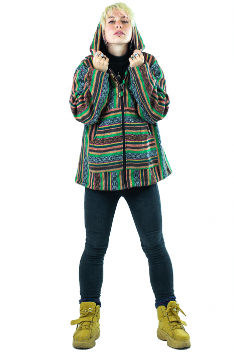 Jacheta cu fermoar si nasturi multicolora - Model 1 [5]