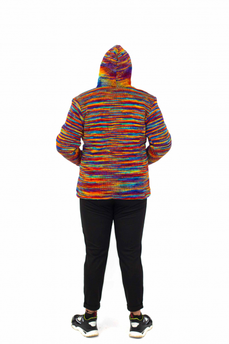 Jachetă de lână - Cu dungi multicolore [13]
