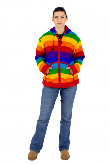 Jacheta de lana cu polar - Rainbow 2 [15]