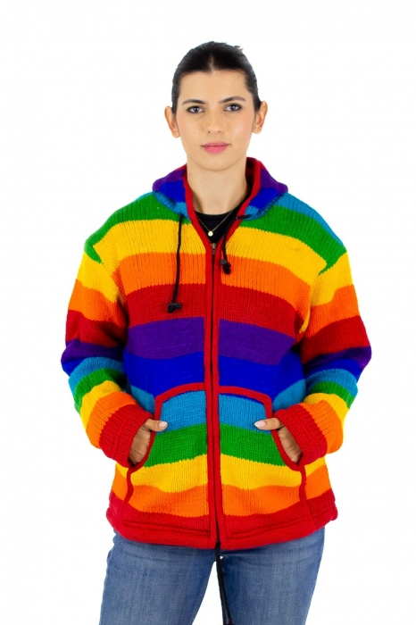 Jacheta de lana cu polar - Rainbow 2 [5]