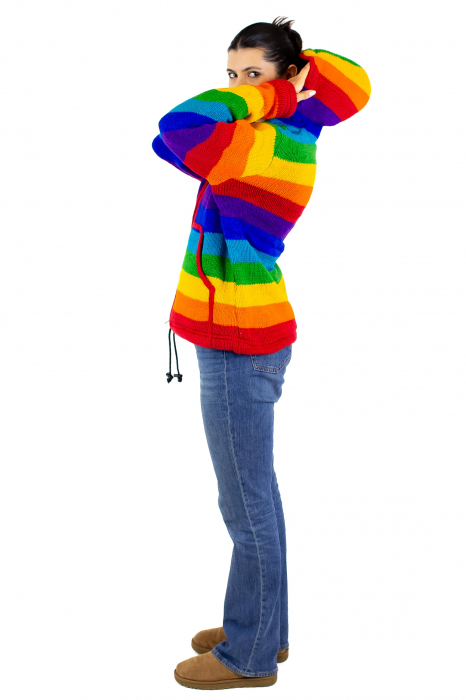 Jacheta de lana cu polar - Rainbow 2 [7]