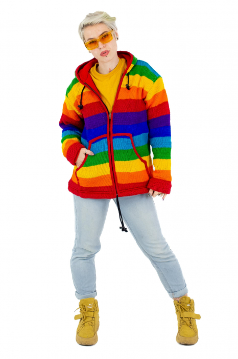 Jacheta de lana cu polar - Rainbow 2 [9]