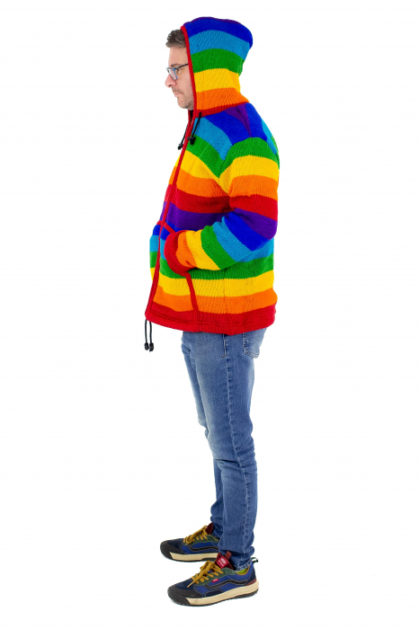 Jacheta de lana cu polar - Rainbow 2 [10]