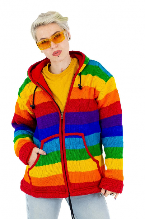 Jacheta de lana cu polar - Rainbow 2 [2]