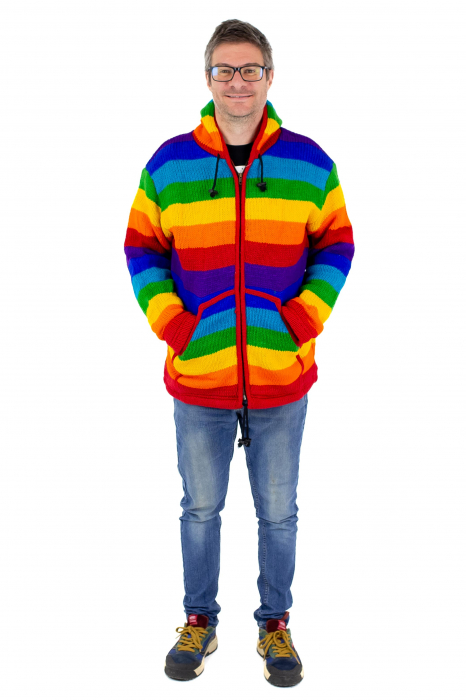 Jacheta de lana cu polar - Rainbow 2 [8]