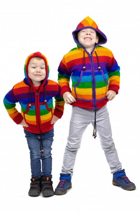 Jacheta lana copii - Rainbow 2 [10]