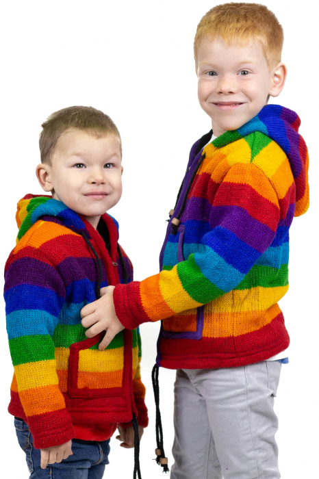 Jacheta lana copii - Rainbow 2 [1]