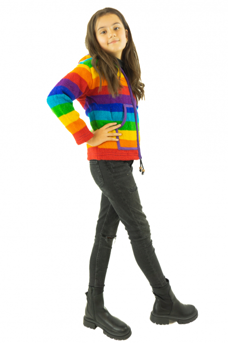 Jacheta lana copii - Rainbow 2 [15]