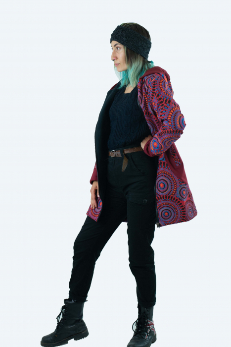Jacheta din bumbac cu captuseala - Multicolora [8]