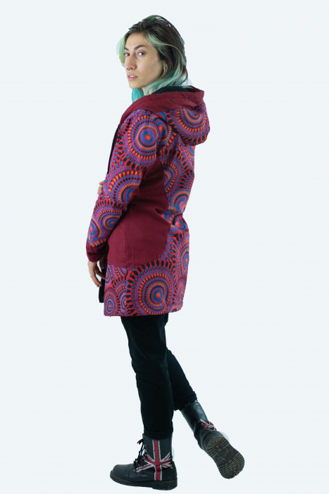 Jacheta din bumbac cu captuseala - Multicolora [3]