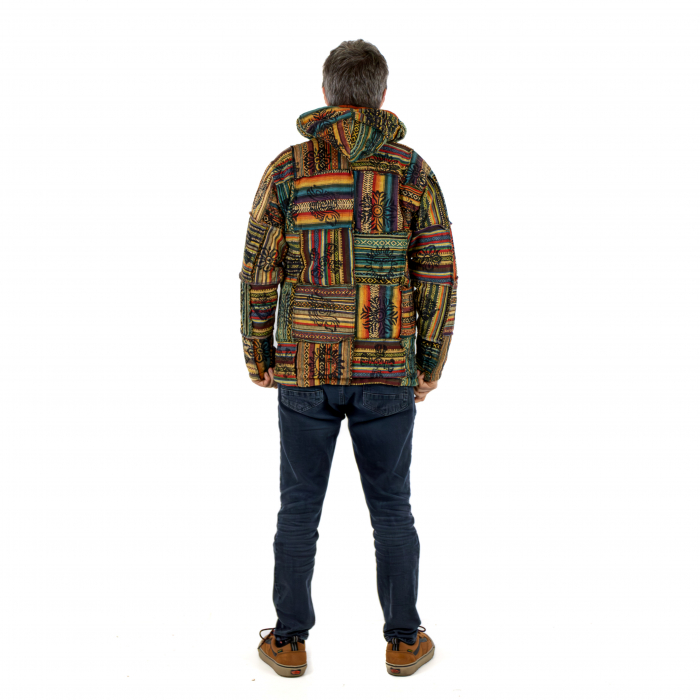 Jachetă unisex căptușită cu polar - Model Patch și Motive Hinduse 2 [4]