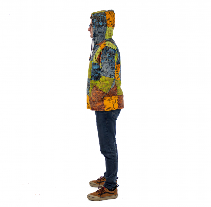 Jachetă unisex căptușită cu polar - Model Patch și print Ciuperci 2 [4]