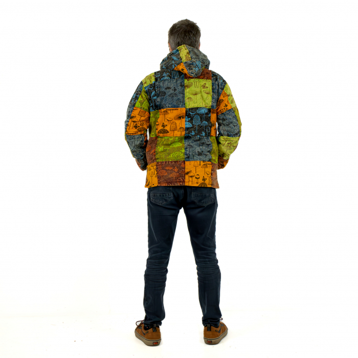 Jachetă unisex căptușită cu polar - Model Patch și print Ciuperci 2 [5]