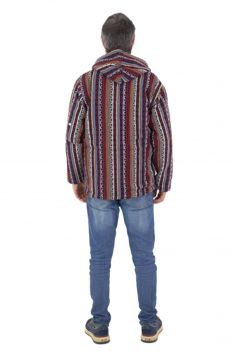 Jacheta unisex gheri din bumbac si polar - Multicolor2 [11]
