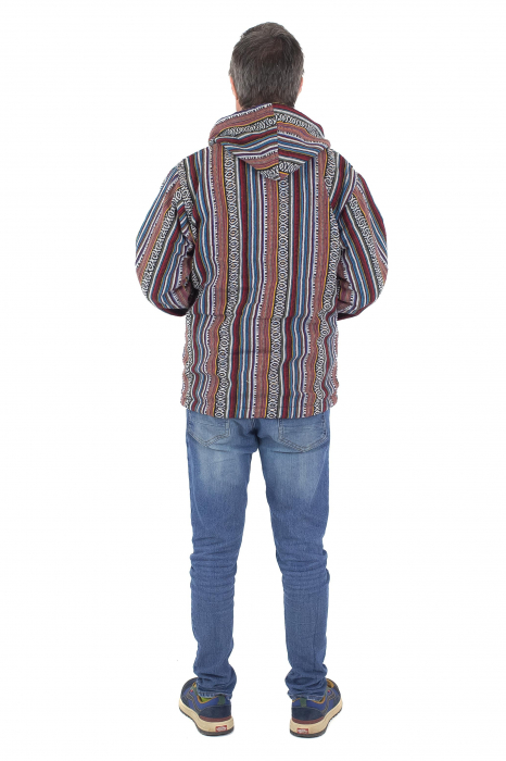 Jacheta unisex gheri din bumbac si polar - Multicolor3 [11]