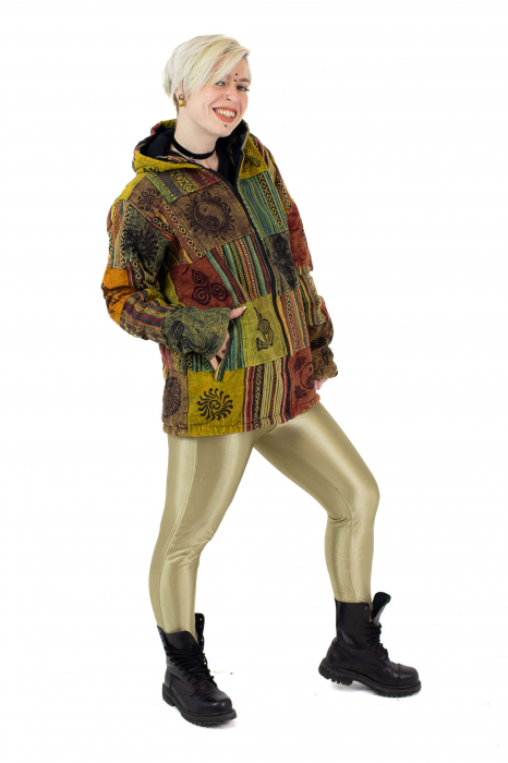 Jacheta unisex gheri si motive hinduse - Multicolor [3]