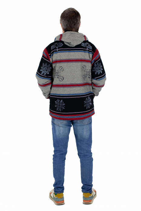 Jacheta unisex shyama din bumbac si polar - Gri [10]
