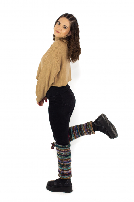 Jambiere din lana - Nuante de mov [4]