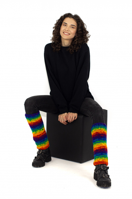 Jambiere din lana - Rainbow 2 [3]