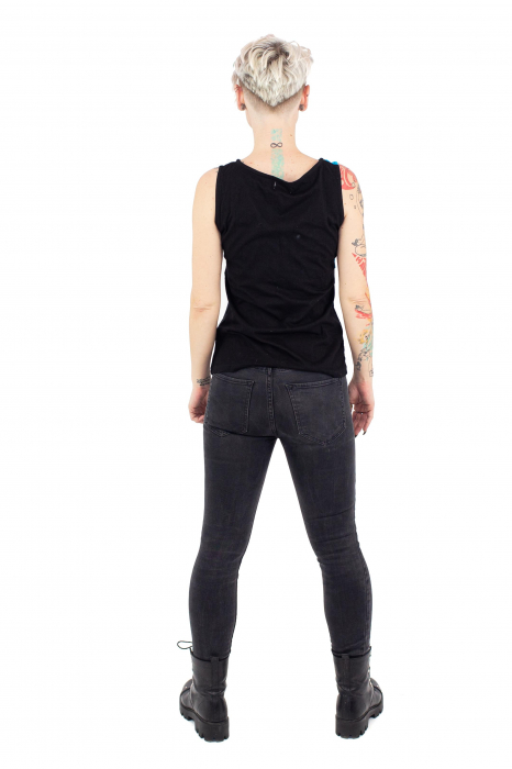 Maiou cu print abstract - Negru si Albastru [4]