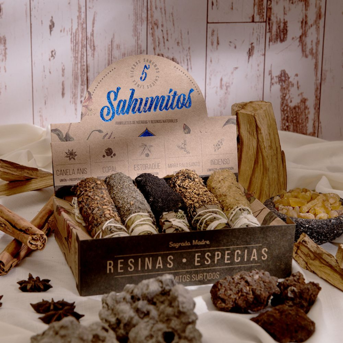 Manunchi Fumigatie Sahumitos Sagrada Madre - set 5 bucati - Surtido (Resinas Especial) [1]